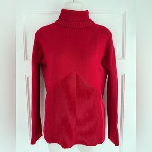 ATHLETA Mixed Media Red Sweater - XS